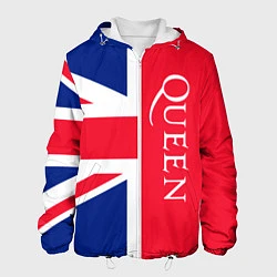 Куртка с капюшоном мужская Queen, цвет: 3D-белый