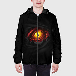 Куртка с капюшоном мужская Дракон, цвет: 3D-черный — фото 2