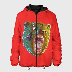 Куртка с капюшоном мужская Little Big: Bear, цвет: 3D-черный