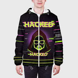 Куртка с капюшоном мужская Hacked, цвет: 3D-белый — фото 2
