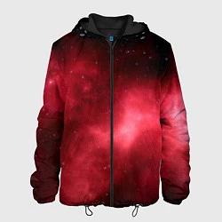 Куртка с капюшоном мужская Космос, цвет: 3D-черный