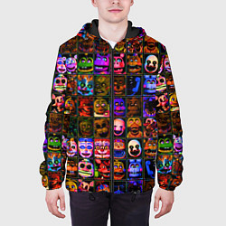 Куртка с капюшоном мужская Five Nights At Freddy's, цвет: 3D-черный — фото 2