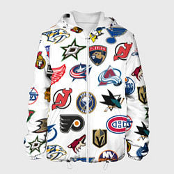 Куртка с капюшоном мужская Daewoo, цвет: 3D-белый