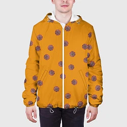 Куртка с капюшоном мужская CoronaVirus, цвет: 3D-белый — фото 2