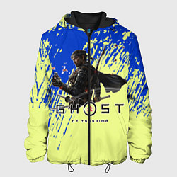 Куртка с капюшоном мужская Ghost of Tsushima, цвет: 3D-черный