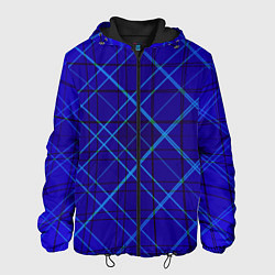 Мужская куртка Сине-черная геометрия 3D