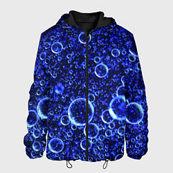 Куртка с капюшоном мужская Пузыри, цвет: 3D-черный