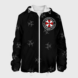 Куртка с капюшоном мужская Umbrella Corp, цвет: 3D-белый