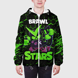 Куртка с капюшоном мужская BRAWL STARS VIRUS 8 BIT, цвет: 3D-белый — фото 2
