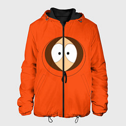 Куртка с капюшоном мужская Кенни, цвет: 3D-черный