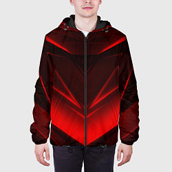 Куртка с капюшоном мужская GEOMETRY STRIPES, цвет: 3D-черный — фото 2