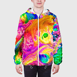 Куртка с капюшоном мужская TIE DYE, цвет: 3D-белый — фото 2