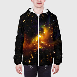 Куртка с капюшоном мужская STARS, цвет: 3D-белый — фото 2