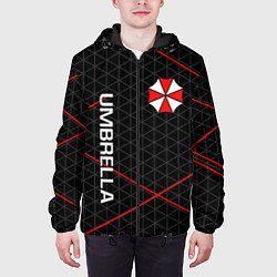 Куртка с капюшоном мужская UMBRELLA CORP, цвет: 3D-черный — фото 2