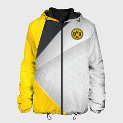 Куртка с капюшоном мужская FC Borussia, цвет: 3D-черный