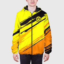 Куртка с капюшоном мужская FC Borussia, цвет: 3D-черный — фото 2