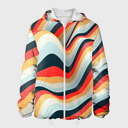 Куртка с капюшоном мужская Summer Waves, цвет: 3D-белый
