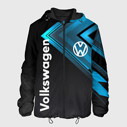 Куртка с капюшоном мужская Volkswagen цвета 3D-черный — фото 1