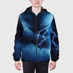 Куртка с капюшоном мужская STORM, цвет: 3D-черный — фото 2