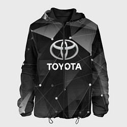 Куртка с капюшоном мужская TOYOTA, цвет: 3D-черный