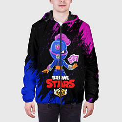 Куртка с капюшоном мужская BRAWL STARS TARA, цвет: 3D-черный — фото 2