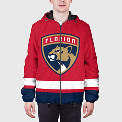 Куртка с капюшоном мужская Флорида Пантерз, цвет: 3D-черный — фото 2