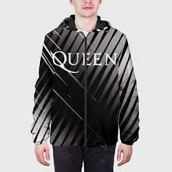 Куртка с капюшоном мужская Queen, цвет: 3D-черный — фото 2