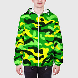 Куртка с капюшоном мужская КАМУФЛЯЖ GREEN, цвет: 3D-белый — фото 2
