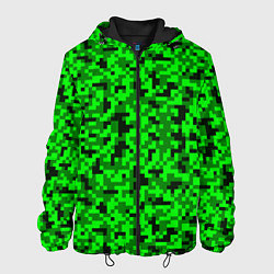 Куртка с капюшоном мужская КАМУФЛЯЖ GREEN, цвет: 3D-черный