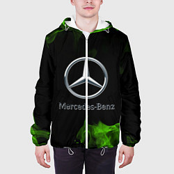 Куртка с капюшоном мужская Mercedes, цвет: 3D-белый — фото 2