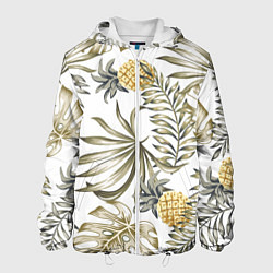 Куртка с капюшоном мужская Тропики хаки, цвет: 3D-белый