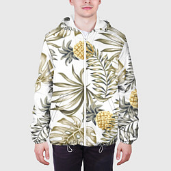 Куртка с капюшоном мужская Тропики хаки, цвет: 3D-белый — фото 2
