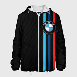 Куртка с капюшоном мужская BMW M SPORT CARBON, цвет: 3D-белый