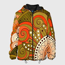 Мужская куртка Детский оранжево-болотный
