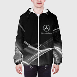 Куртка с капюшоном мужская MERCEDES, цвет: 3D-белый — фото 2