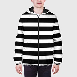 Куртка с капюшоном мужская Моряк, цвет: 3D-черный — фото 2
