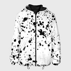 Куртка с капюшоном мужская Далматинец, цвет: 3D-черный