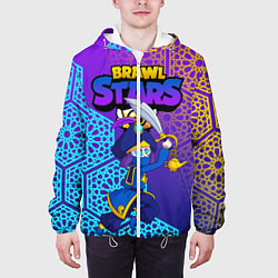 Куртка с капюшоном мужская MORTIS BRAWL STARS, цвет: 3D-белый — фото 2