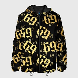 Куртка с капюшоном мужская 6ix9ine Gold, цвет: 3D-черный