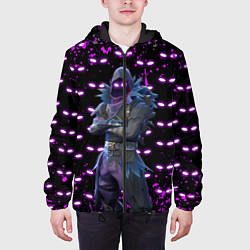 Куртка с капюшоном мужская Fortnite Raven, цвет: 3D-черный — фото 2