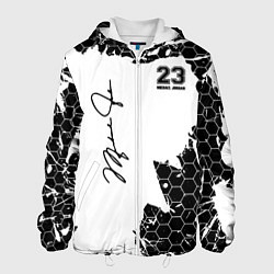 Куртка с капюшоном мужская Michael Jordan 23, цвет: 3D-белый