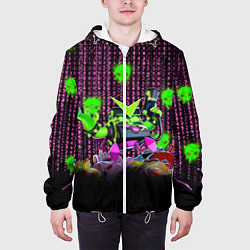Куртка с капюшоном мужская Virus 8-Bit, цвет: 3D-белый — фото 2