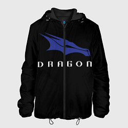 Куртка с капюшоном мужская Crew Dragon, цвет: 3D-черный