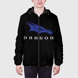 Куртка с капюшоном мужская Crew Dragon, цвет: 3D-черный — фото 2