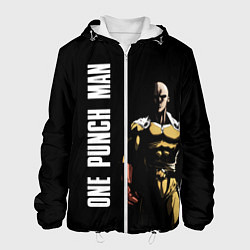 Куртка с капюшоном мужская One Punch Man, цвет: 3D-белый