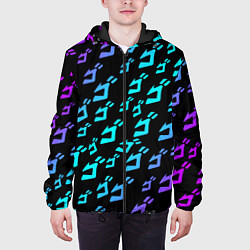 Куртка с капюшоном мужская JOJOS BIZARRE ADVENTURE, цвет: 3D-черный — фото 2