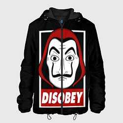 Куртка с капюшоном мужская Disobey, цвет: 3D-черный