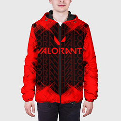 Куртка с капюшоном мужская Valorant, цвет: 3D-черный — фото 2