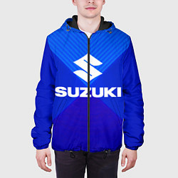 Куртка с капюшоном мужская SUZUKI, цвет: 3D-черный — фото 2