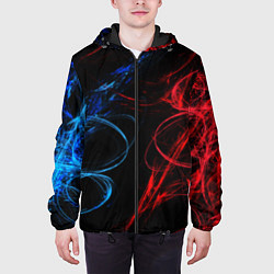 Куртка с капюшоном мужская SMOKE COLOR, цвет: 3D-черный — фото 2